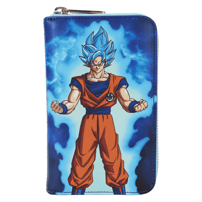 Dragon Ball Exclusive Goku & Vegeta Super Saiyan Blue Glow Zip Around Wallet
