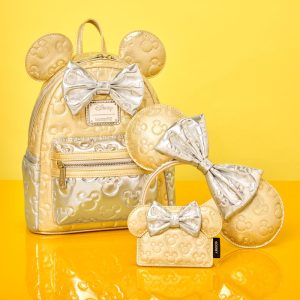 Minnie Mouse Exclusive Metallic Gold & Silver Quilted Ear Headband