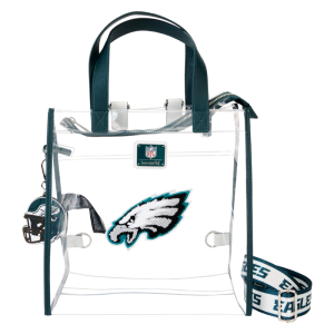 NFL Philadelphia Eagles Clear Convertible Backpack & Tote Crossbody Stadium Bag