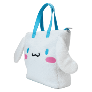 Sanrio Cinnamoroll Cosplay Sherpa Tote Crossbody Bag With Coin Bag