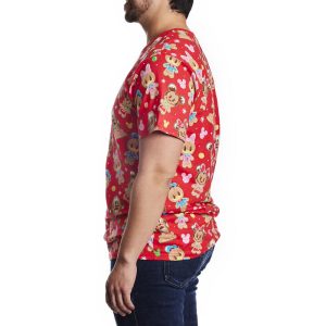 Mickey & Friends Gingerbread Cookie All-Over Print Unisex Tee&nbsp;