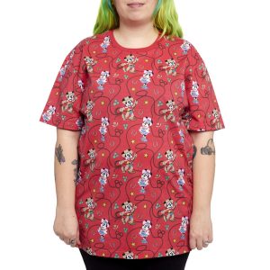 Western Mickey & Minnie Lasso All-Over Print Unisex Tee&nbsp;