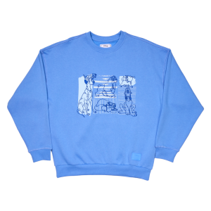 Disney Dogs & Cats Oversized Unisex Crewneck Sweatshirt