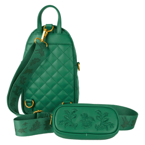 Bambi Quilted Texture Convertible Sling Crossbody Bag with Coin Bag